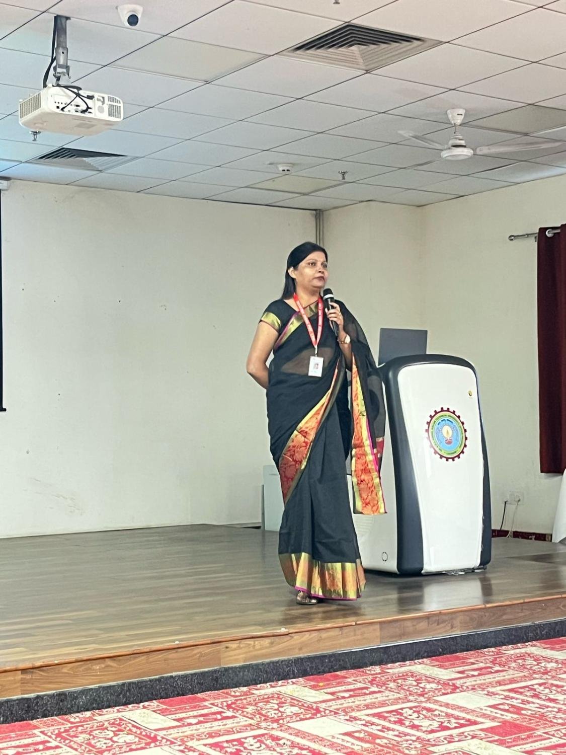 Address to students from the seminar hall podium