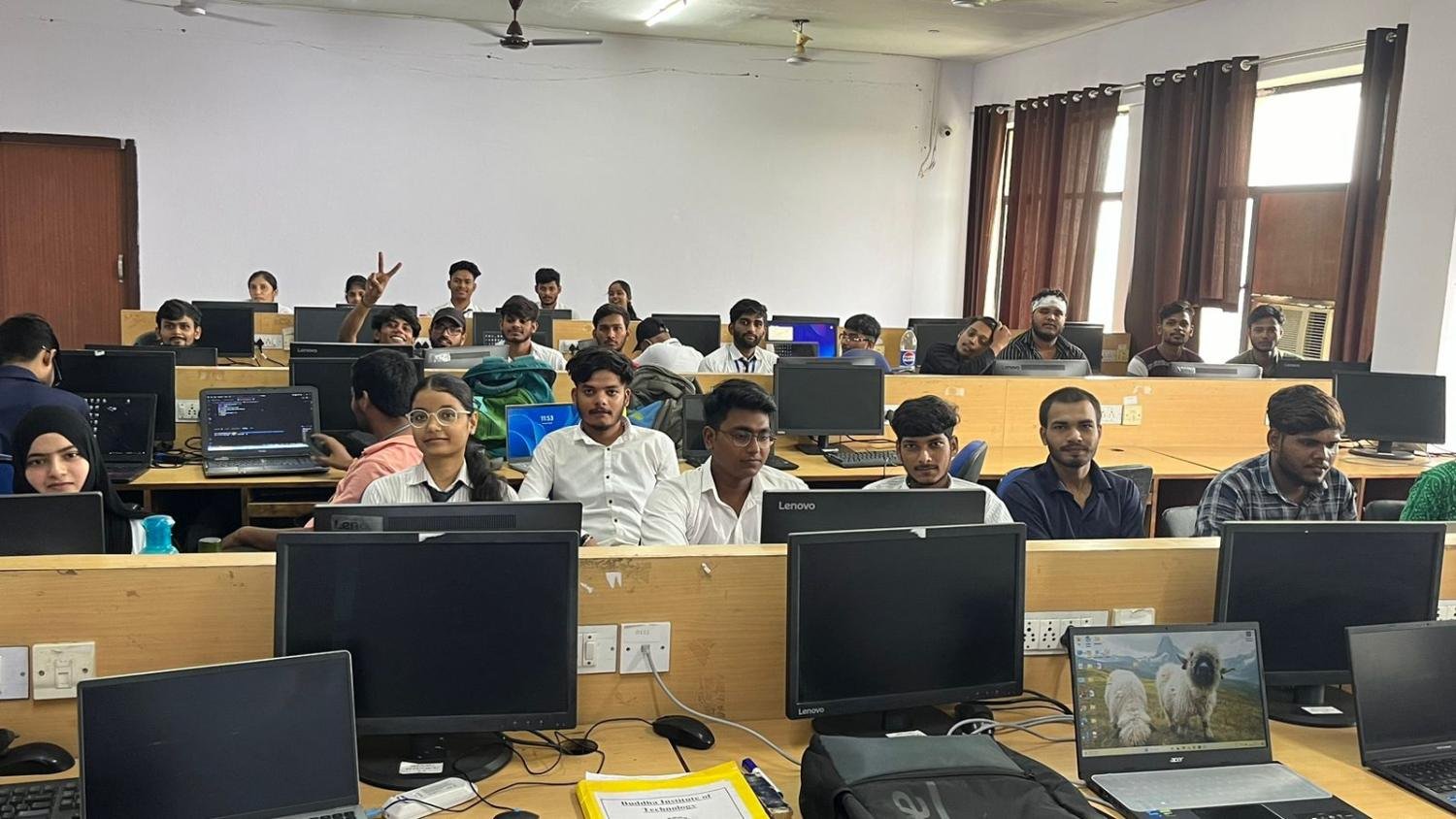 Hands on coding practice in the computer lab